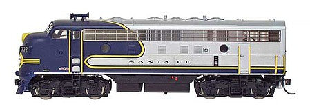 Intermountain Railway 49022S HO Scale EMD F7A - Sound and DCC -- Santa Fe (Warbonnet, silver, blue, yellow)