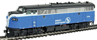 Intermountain Railway 49025S HO Scale EMD F7A w/Sound & DCC -- Great Northern (Big Sky Blue, white, gray)