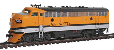 Intermountain Railway 49042S HO Scale EMD F7A w/Sound & DCC -- Denver & Rio Grande Western (Aspen Gold, silver, black)