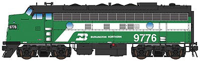 Intermountain Railway 49048 HO Scale EMD F7A - Standard DC -- Burlington Northern (Cascade Green, white Hockey Stick)
