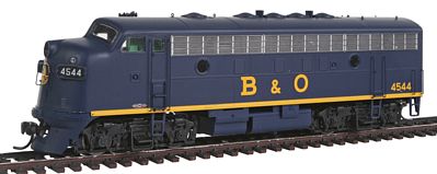 Intermountain Railway 49071 HO Scale EMD F7A - Standard DC -- Baltimore & Ohio (Solid blue, yellow)