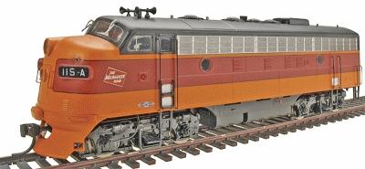Intermountain Railway 49075 HO Scale EMD F7A - Standard DC -- Milwaukee Road (maroon, orange)