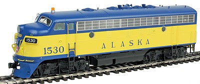 Intermountain Railway 49095S HO Scale EMD F7A w/Sound & DCC -- Alaska Railroad #1530 (Department of Transportation Scheme; yellow, blue)
