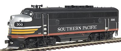 Intermountain Railway 49102 HO Scale EMD F3A w/DCC -- Southern Pacific (Black Widow, black, silver, orange, red)