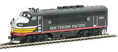 Intermountain Railway 49102S HO Scale EMD F3A w/LokSound & DCC -- Southern Pacific (Black Widow; black, silver, orange, red)