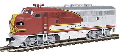 Intermountain Railway 49105 HO Scale EMD F3A - Standard DC -- Santa Fe (Warbonnet, silver, red)