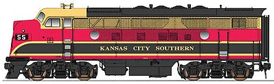 Intermountain Railway 49133 HO Scale EMD F3A w/DCC -- Kansas City Southern (Southern Belle, red, yellow, black)