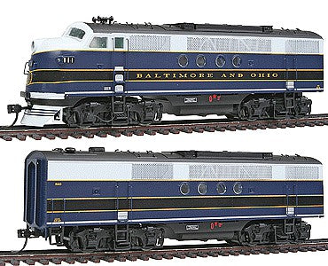 Intermountain Railway 49206S HO Scale EMD FTA-B Set w/Tsunami(R) Sound & DCC -- Baltimore & Ohio (blue, gray, black)