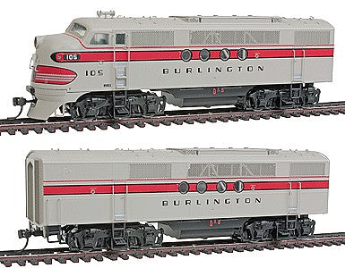 Intermountain Railway 49207S HO Scale EMD FTA-B Set w/Tsunami(R) Sound & DCC -- Chicago, Burlington & Quincy (gray, red)