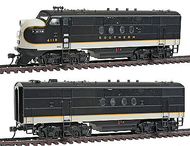 Intermountain Railway 49215S HO Scale EMD FTA-B Set w/Tsunami(R) Sound & DCC -- Southern Railway (black, aluminum, gold)