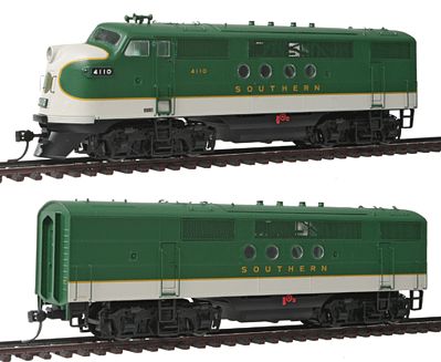Intermountain Railway 49216 HO Scale EMD FTA-B Set w/DCC -- Southern Railway (green, white)