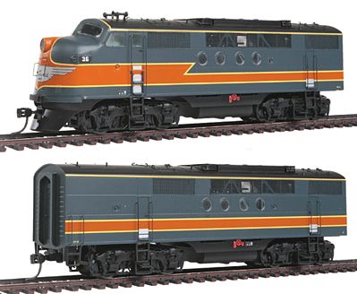 Intermountain Railway 49217 HO Scale EMD FTA-B Set w/DCC -- Milwaukee Road (gray, orange)