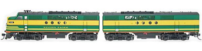 Intermountain Railway 49226 HO Scale EMD FTA-B Set w/DCC -- Western Pacific (yellow, green, red)