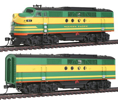 Intermountain Railway 49226S HO Scale EMD FTA-B Set w/Tsunami(R) Sound & DCC -- Western Pacific (yellow, green, red)