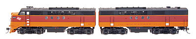 Intermountain Railway 49227 HO Scale EMD FTA-B Set w/DCC -- Milwaukee Road (orange, maroon)