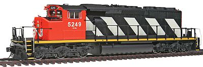 Intermountain Railway 49301 HO Scale EMD/GMDD SD40-2W w/DCC -- Canadian National (black, white, red, Large Hood Stripes)