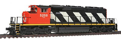 Intermountain Railway 49301S HO Scale EMD/GMDD SD40-2W w/LokSound & DCC -- Canadian National (black, white, red, Large Hood Stripes)