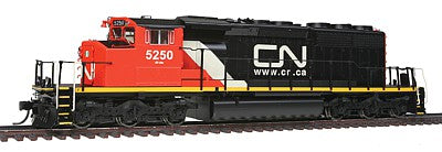 Intermountain Railway 49303S HO Scale EMD/GMDD SD40-2W w/LokSound & DCC -- Canadian National (black, white, red, Website Logo)