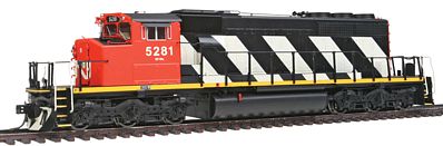 Intermountain Railway 49306 HO Scale EMD/GMDD SD40-2W No Dynamics/No Snow Shields w/DCC -- Canadian National (black, white, red, Large Hood Stripes)