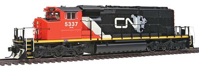 Intermountain Railway 49307 HO Scale EMD/GMDD SD40-2W Winterization Hatch w/DCC -- Canadian National (black, red, white, North American Continent logo)