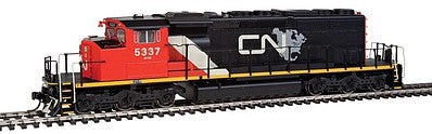 Intermountain Railway 49307S HO Scale EMD/GMDD SD40-2W Winterization Hatch w/LokSound & DCC -- Canadian National (black, red, white; North American Continent Logo)