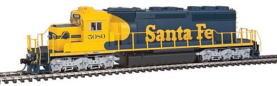 Intermountain Railway 49320S HO Scale EMD SD40-2 w/LokSound & DCC -- Santa Fe (Warbonnet, blue, yellow)