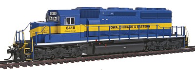 Intermountain Railway 49324S HO Scale EMD SD40-2 w/LokSound & DCC -- Iowa, Chicago & Eastern (blue, yellow)