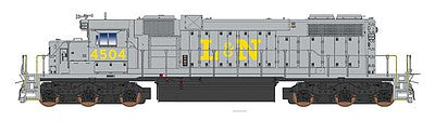 Intermountain Railway 493306S HO Scale EMD SD38-2 w/Loksound & DCC -- Louisville & Nashville (gray, yellow)