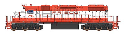 Intermountain Railway 493307 HO Scale EMD SD38-2 w/DCC -- St. Louis - San Francisco (red, white)