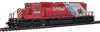 Intermountain Railway 49336S HO Scale EMD SD40-2 w/LokSound & DCC -- Canadian Pacific (Action Red, white; Expo '86 Graphics)