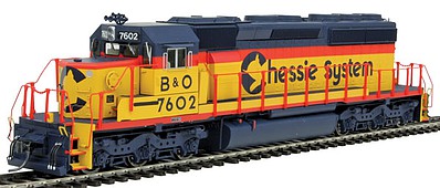 Intermountain Railway 49347S HO Scale EMD SD40-2 w/LokSound & DCC -- Chessie System B&O (yellow, vermillion, blue)