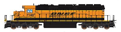 Intermountain Railway 49350 HO Scale EMD SD40-2 w/DCC -- BNSF Railway (orange, black yellow, Wedge Logo)