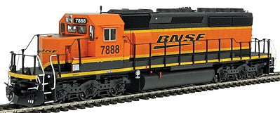 Intermountain Railway 49350S HO Scale EMD SD40-2 w/LokSound & DCC -- Burlington Northern & Santa Fe (orange, black, yellow; Wedge Logo)