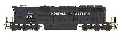 Intermountain Railway 49352 HO Scale EMD SD40-2 High Hood w/DCC -- Norfolk & Western (black, white, Spelled-Out Norfolk & Western)