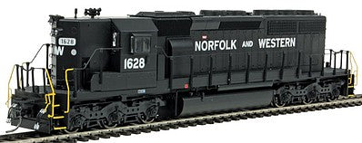 Intermountain Railway 49352S HO Scale EMD SD40-2 High Hood w/LokSound & DCC -- Norfolk & Western (black, white, Spelled-Out Norfolk & Western)