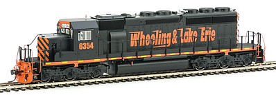 Intermountain Railway 49357S HO Scale EMD SD40-2 w/LokSound & DCC -- Wheeling & Lake Erie (black, orange; Speed Lettering)