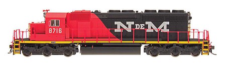 Intermountain Railway 49359S HO Scale EMD SD40-2 w/LokSound & DCC -- Nacoinales de Mexico (orange, green, silver)