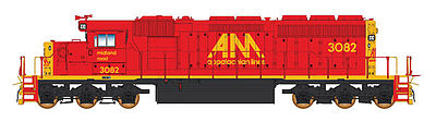Intermountain Railway 49360 HO Scale EMD SD40-2 w/DCC -- Allegheny Midland (Tony Koester's Model Railroad, red, yellow)