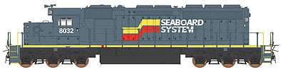 Intermountain Railway 49362 HO Scale EMD SD40-2 w/DCC -- Seaboard System (gray, red, yellow, white)