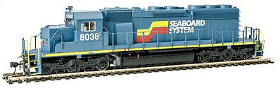 Intermountain Railway 49362S HO Scale EMD SD40-2 w/LokSound & DCC -- Seaboard System (gray, red, yellow, white)