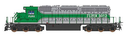 Intermountain Railway 49378 HO Scale EMD SD40-2 w/DCC -- First Union Rail Leasing FURX (silver, green)