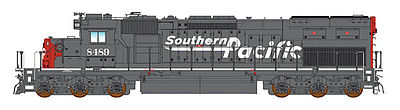 Intermountain Railway 49403 HO Scale EMD SD40T-2 Tunnel Motor w/DCC -- Southern Pacific (gray, red, Speed Lettering)