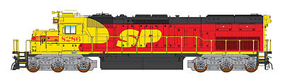 Intermountain Railway 49413 HO Scale EMD SD40T-2 Tunnel Motor w/DCC -- Southern Pacific (SPSF Merger Scheme, red, yellow, black)