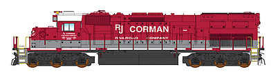Intermountain Railway 49423 HO Scale EMD SD40T-2 Tunnel Motor w/DCC -- RJ Corman (red, gray, white)