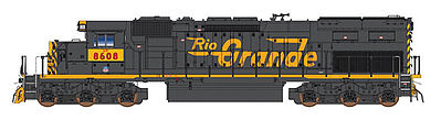 Intermountain Railway 49424 HO Scale EMD SD40T-2 Tunnel Motor w/DCC -- Union Pacific (ex-DRGW Patch, black, Aspen Gold, Armour Yellow Patch)
