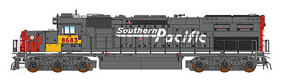 Intermountain Railway 49425 HO Scale EMD SD40T-2 Tunnel Motor Snoot w/DCC -- Union Pacific (ex-SP Patch, gray, red, Speed Lettering, Armour Yellow Patch)