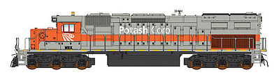 Intermountain Railway 49433 HO Scale EMD SD40T-2 Tunnel Motor w/DCC -- Western Rail Inc. WRIX (Potash Corp, gray, orange)
