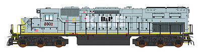 Intermountain Railway 49436 HO Scale EMD SD40T-2 Tunnel Motor w/DCC -- Buffalo & Pittsburgh (ex-KCS Patch, gray, yellow)