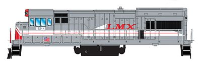 Intermountain Railway 49458 HO Scale GE U18B w/DCC - Famous Image Collector Series -- LMX (gray, white, red)