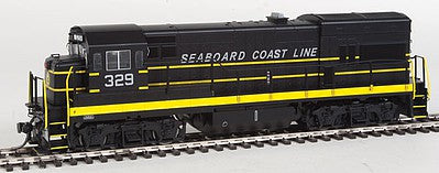 Intermountain Railway 49461S HO Scale GE U18B w/LokSound & DCC -- Seaboard Coast Line (black, yellow, silver)